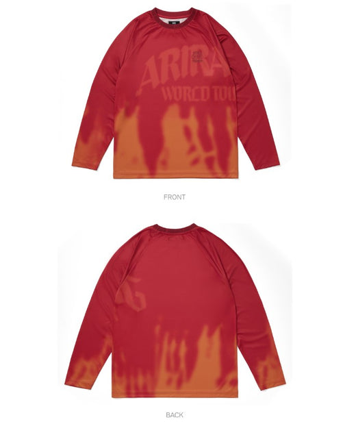 BTS Long Sleeve T-Shirt Red Authentic K-POP