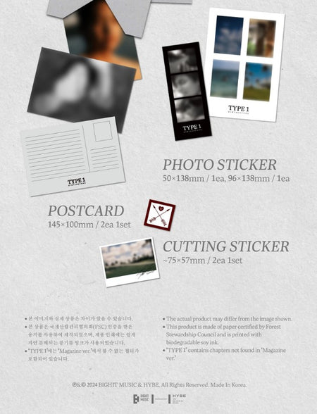 BTS - V TYPE 1 Photobook Limited Edition K-POP