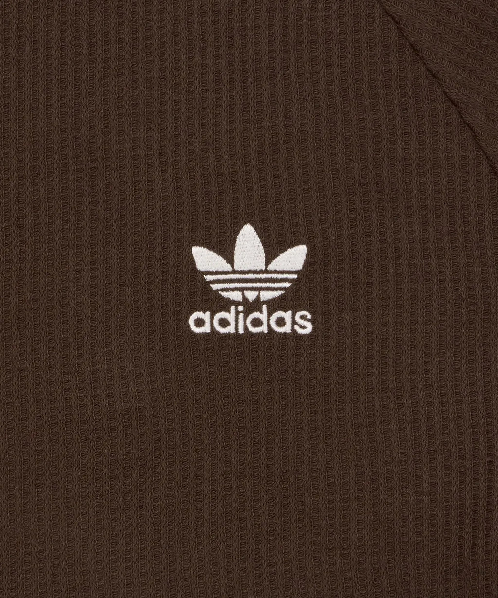 Adidas Waffle Short-Sleeved Polo Shirt - Dark Brown KB5462