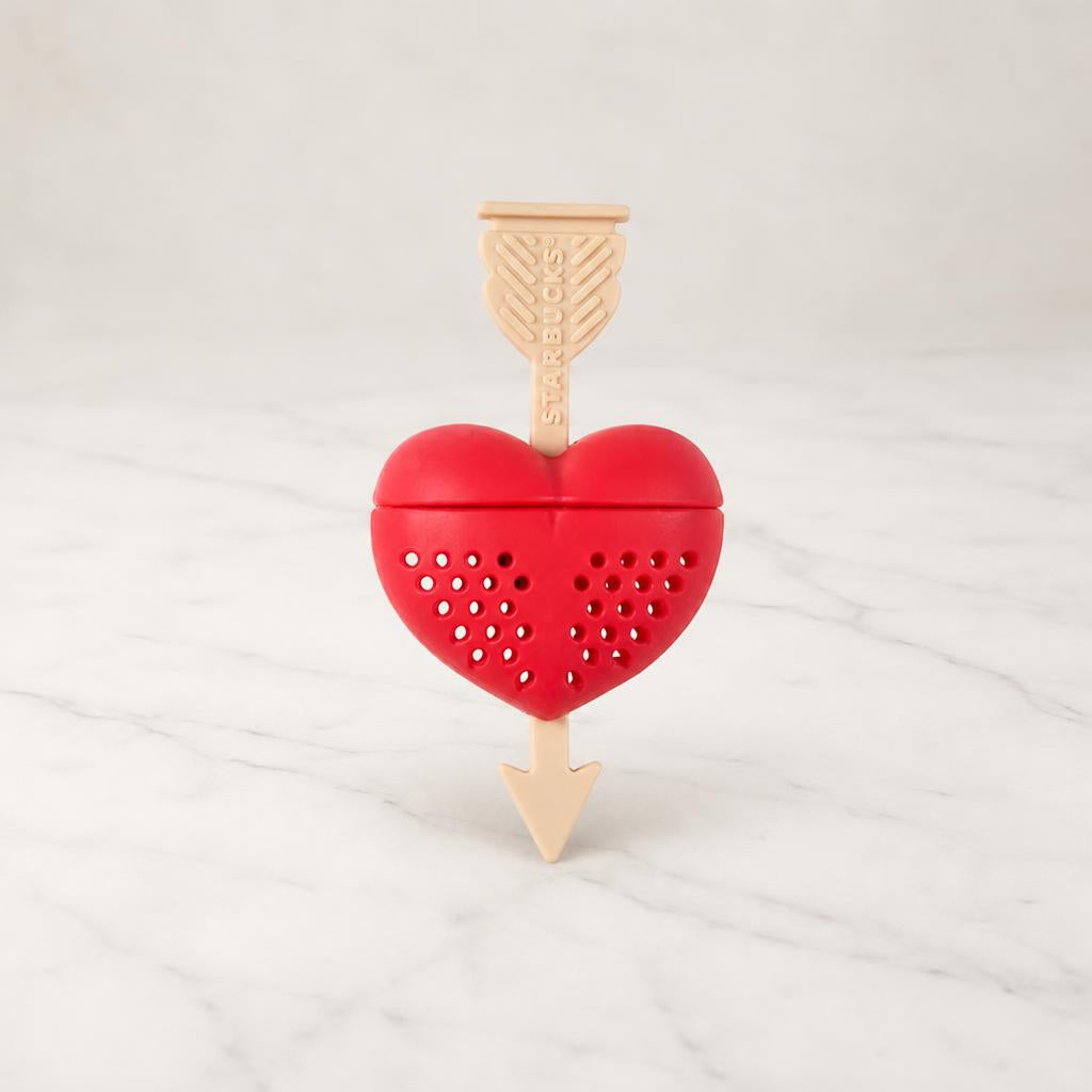 Starbucks Color Changing Tea Infuser Glass 414ml Heart 2021 Valentine