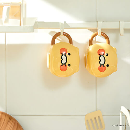 Kakao Friends Chunsik Face Mug Cat Shape Mug Merchandise