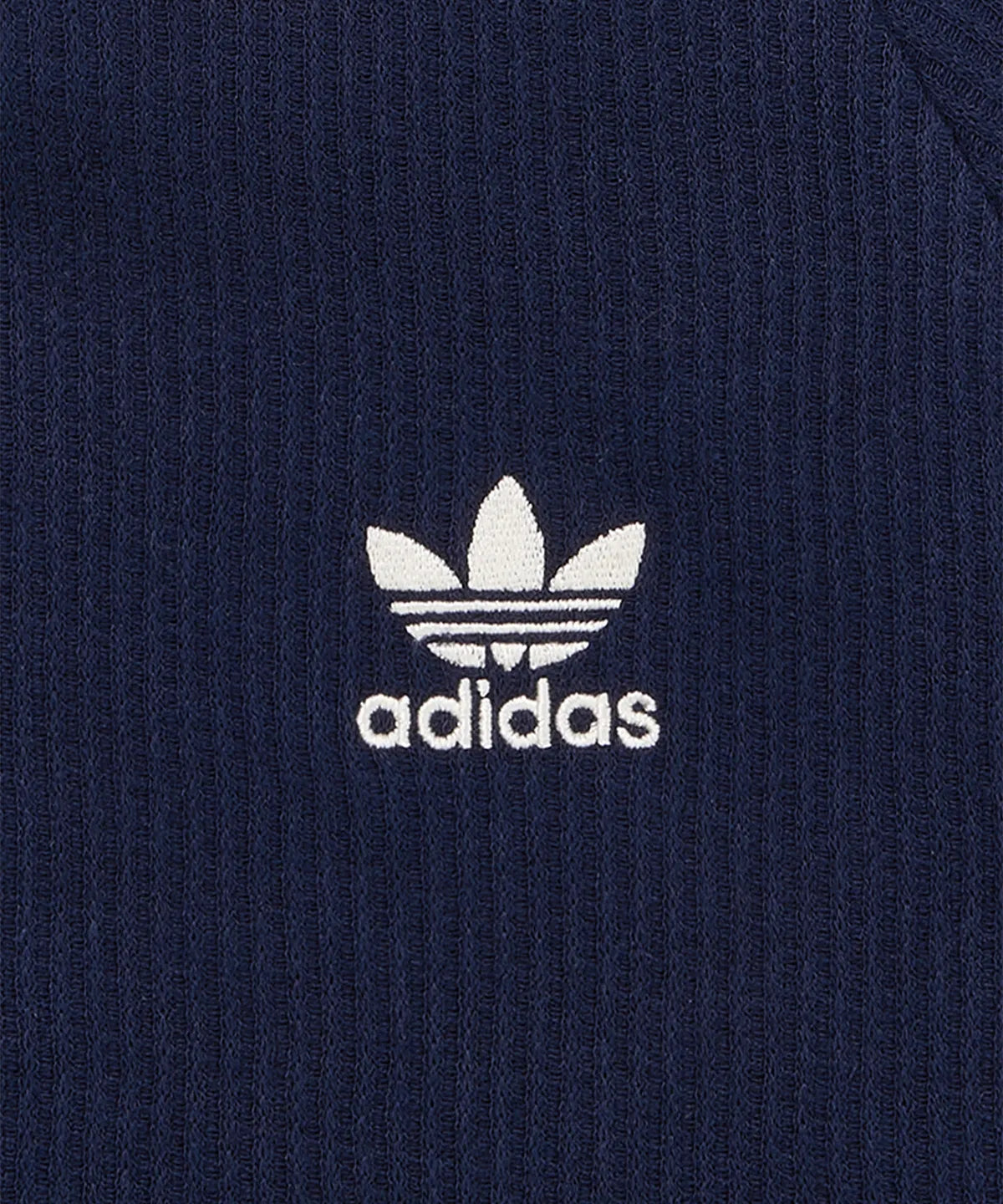Adidas Waffle Short-Sleeved Polo Shirt - Navy KB5461
