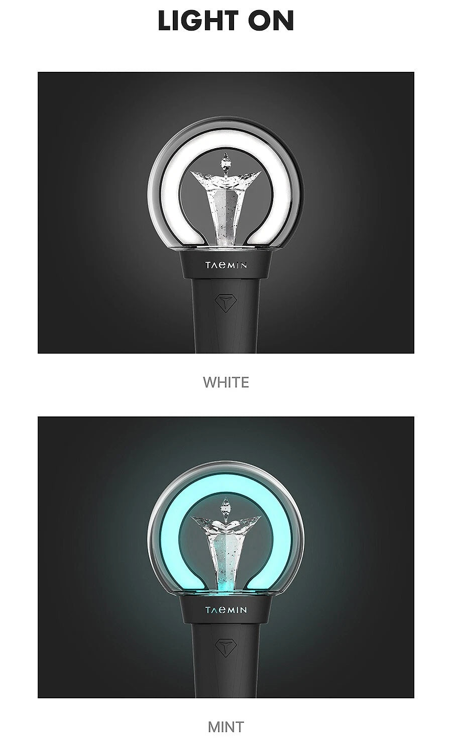 Shiny Taemin Official Light Stick + Bonus Photo Card K-POP