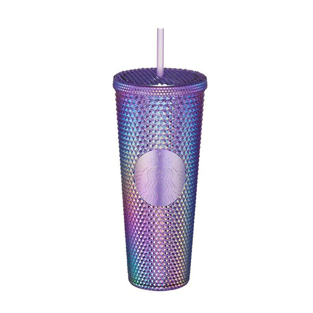 Starbucks 22 Summer Stud Purple Hologram Cold Cup 710ml