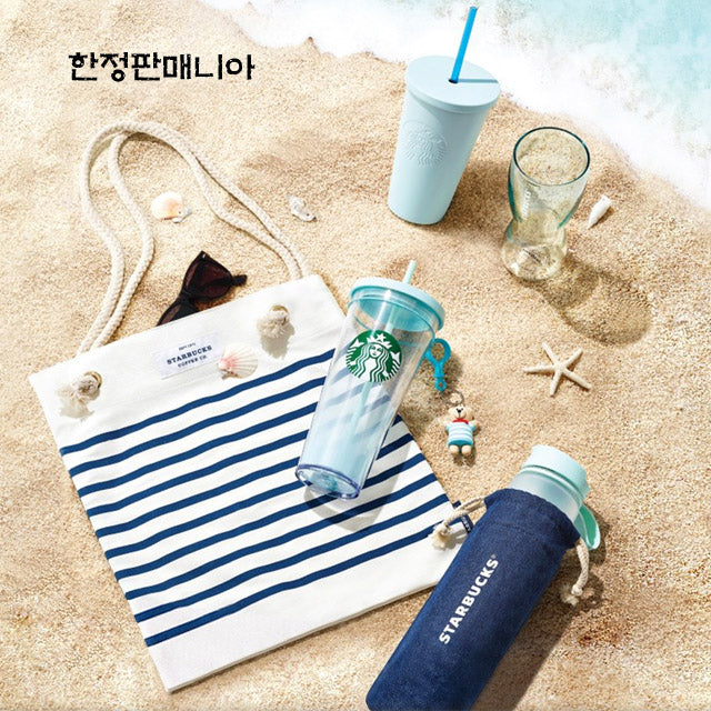 Starbucks Aqua Marine Figure Cold Cup 710ml Mint Bearista 2018 Summer