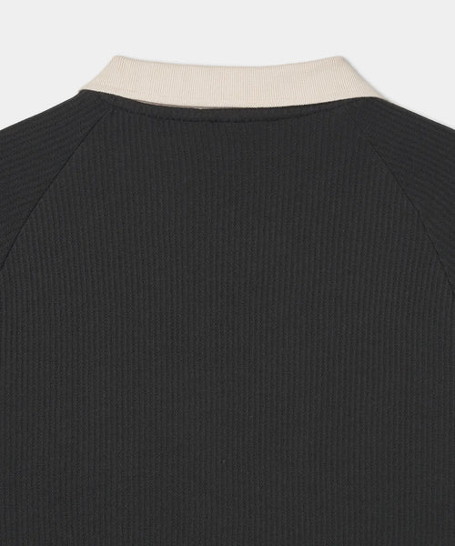 Adidas Waffle Short-Sleeved Polo Shirt - Black JV9266