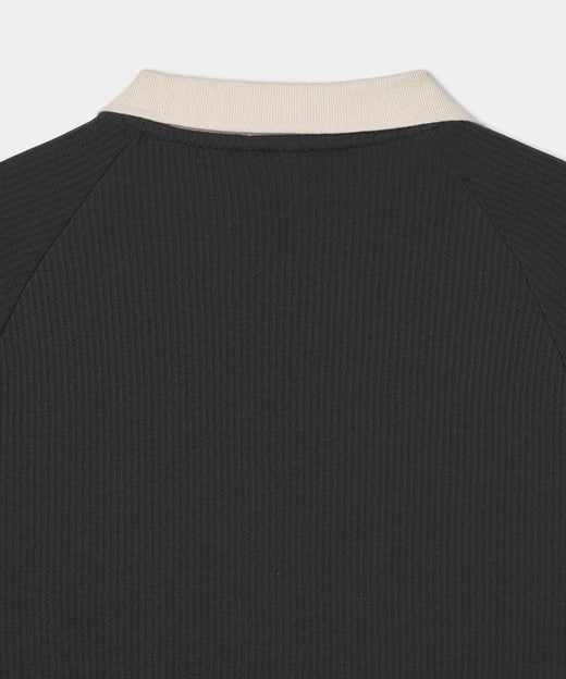Adidas Waffle Short-Sleeved Polo Shirt - Black JV9266