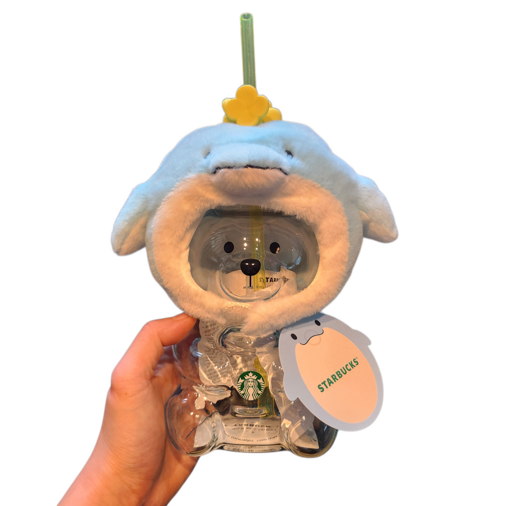 Starbucks Jeju Dolphin Bearista Glass Cold Cup 591ml