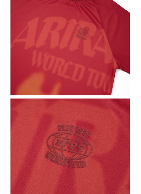 BTS Long Sleeve T-Shirt Red Authentic K-POP