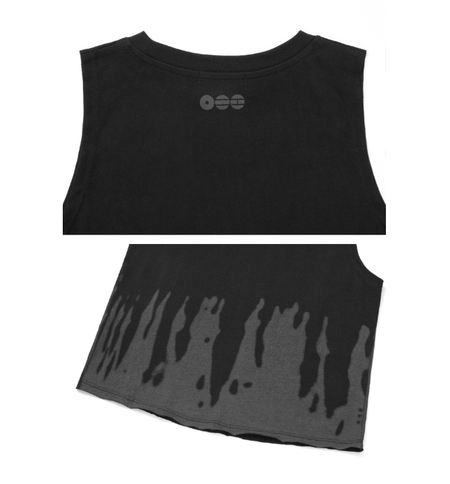 BTS Sleeveless T-Shirt Crop Fit Black Authentic K-POP