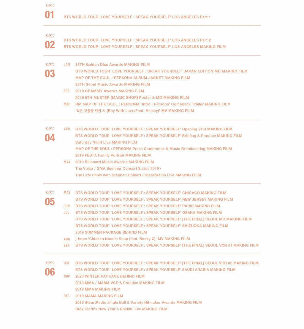 BTS Memories of 2019 DVD with Weverse Benefits K-POP