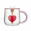 Starbucks Color Changing Tea Infuser Glass 414ml Heart 2021 Valentine