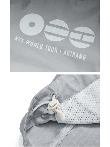 BTS Wind Jacket Gray Hoodie zip-up Authentic K-POP