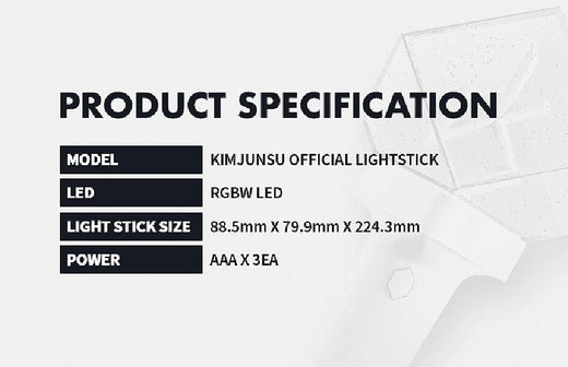Kim Junsu Light Stick K-POP Official Merchandise