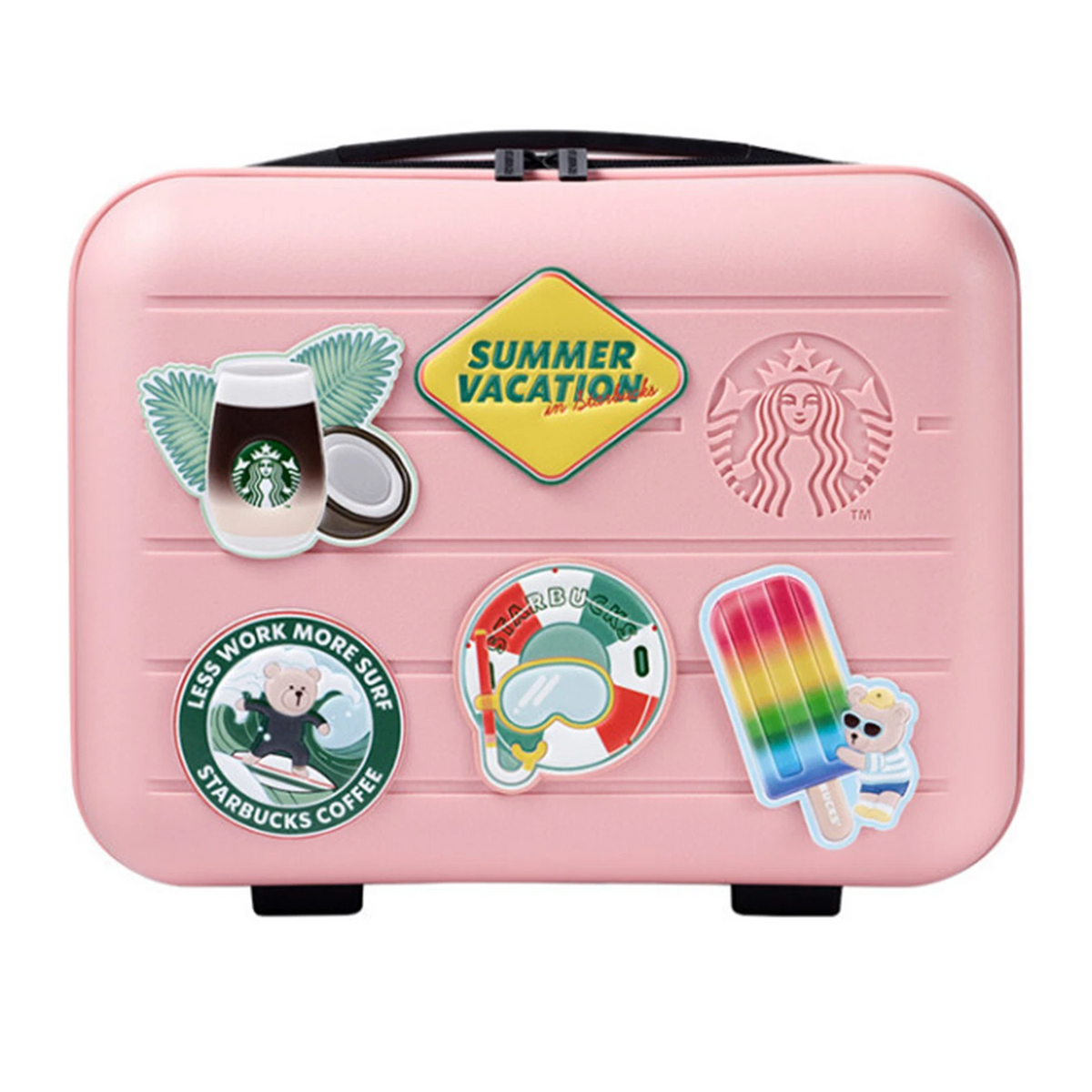 Starbucks Summer Ready Bag Carrier Limited Edition Green Pink
