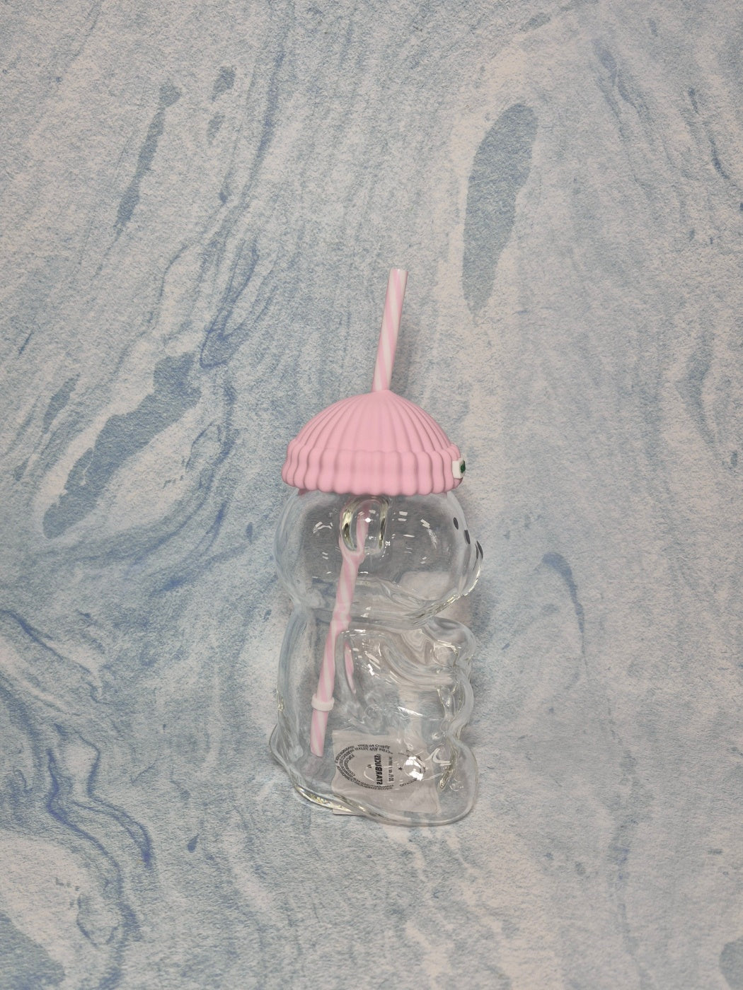 Starbucks Baby Pink Bearista Glass Cold Cup 591ml, Gift for Foreign Guests