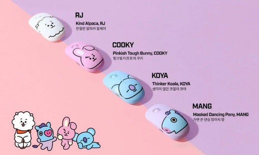 BTS BT21 Official Authentic Wireless Mouse Silent K-POP