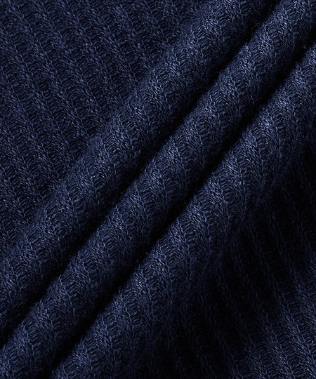 Adidas Waffle Short-Sleeved Polo Shirt - Navy KB5461