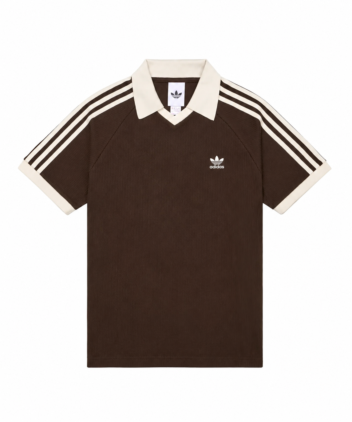 Adidas Waffle Short-Sleeved Polo Shirt - Dark Brown KB5462