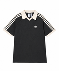 Adidas Waffle Short-Sleeved Polo Shirt - Black JV9266