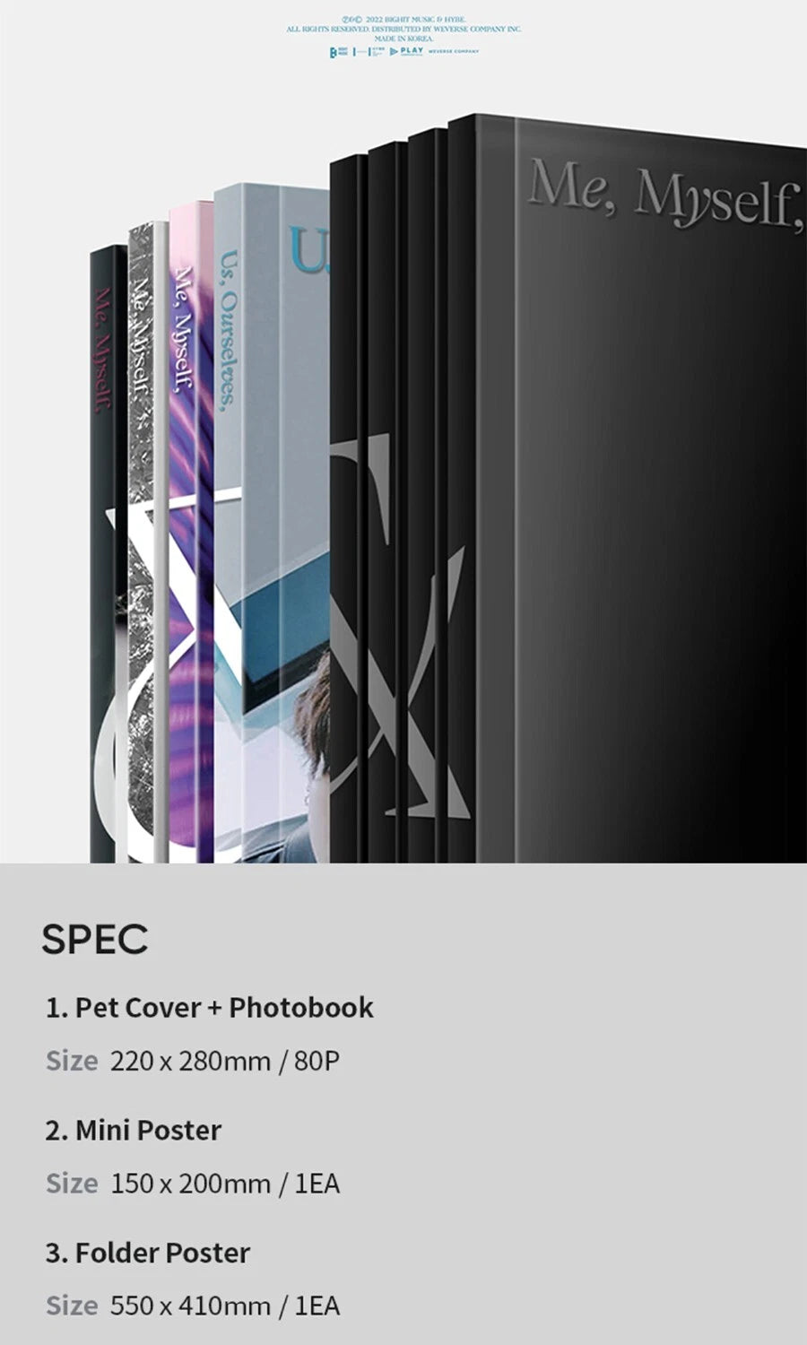 BTS Photo Book Special 8 Photo Folio US Ourselves and BTS We K-POP