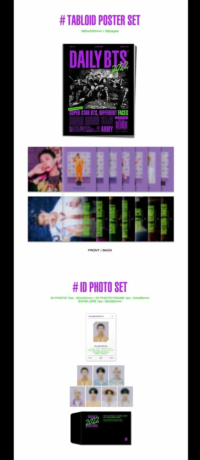 BTS 2022 Seasons Greetings Package K-POP