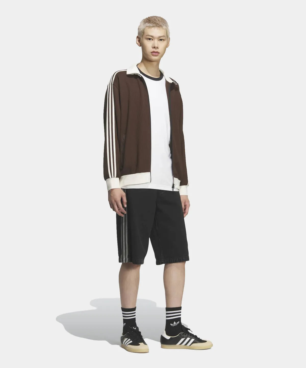 Adidas Waffle Classic Track Top Dark Brown KQ6865