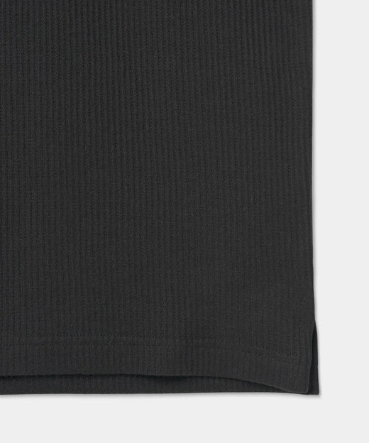 Adidas Waffle Short-Sleeved Polo Shirt - Black JV9266